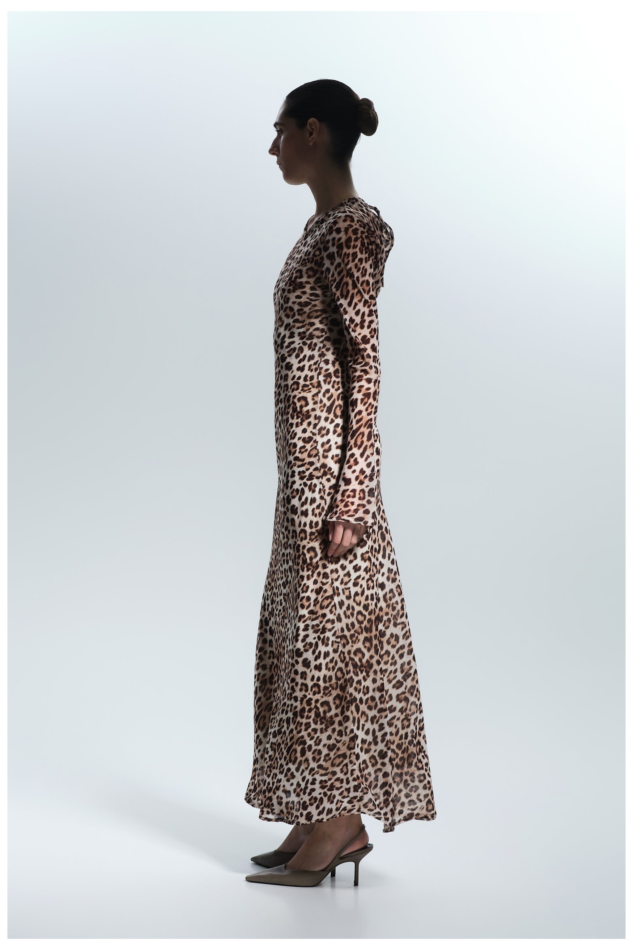 GALLOWAY Leopard Long Dress