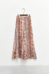 SORRENTO Terracota Snake Print Maxi Pants