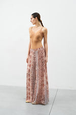 Load image into Gallery viewer, SORRENTO Terracota Snake Print Maxi Pants
