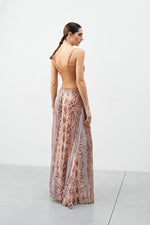 Load image into Gallery viewer, SORRENTO Terracota Snake Print Maxi Pants
