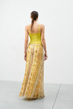 Load image into Gallery viewer, SORRENTO Yellow Snake Print Maxi Pants

