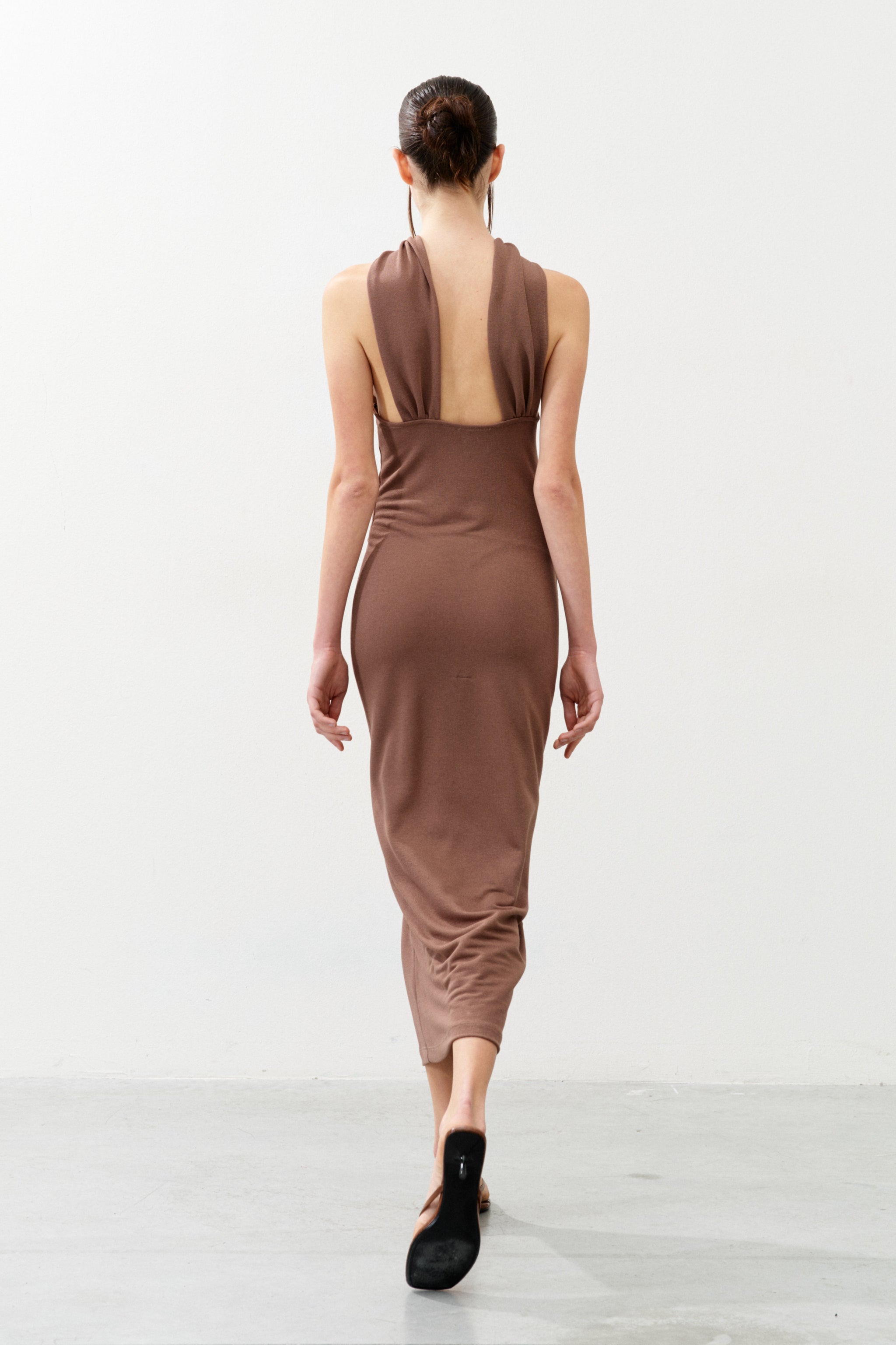 ARIA TAUPE Long Dress