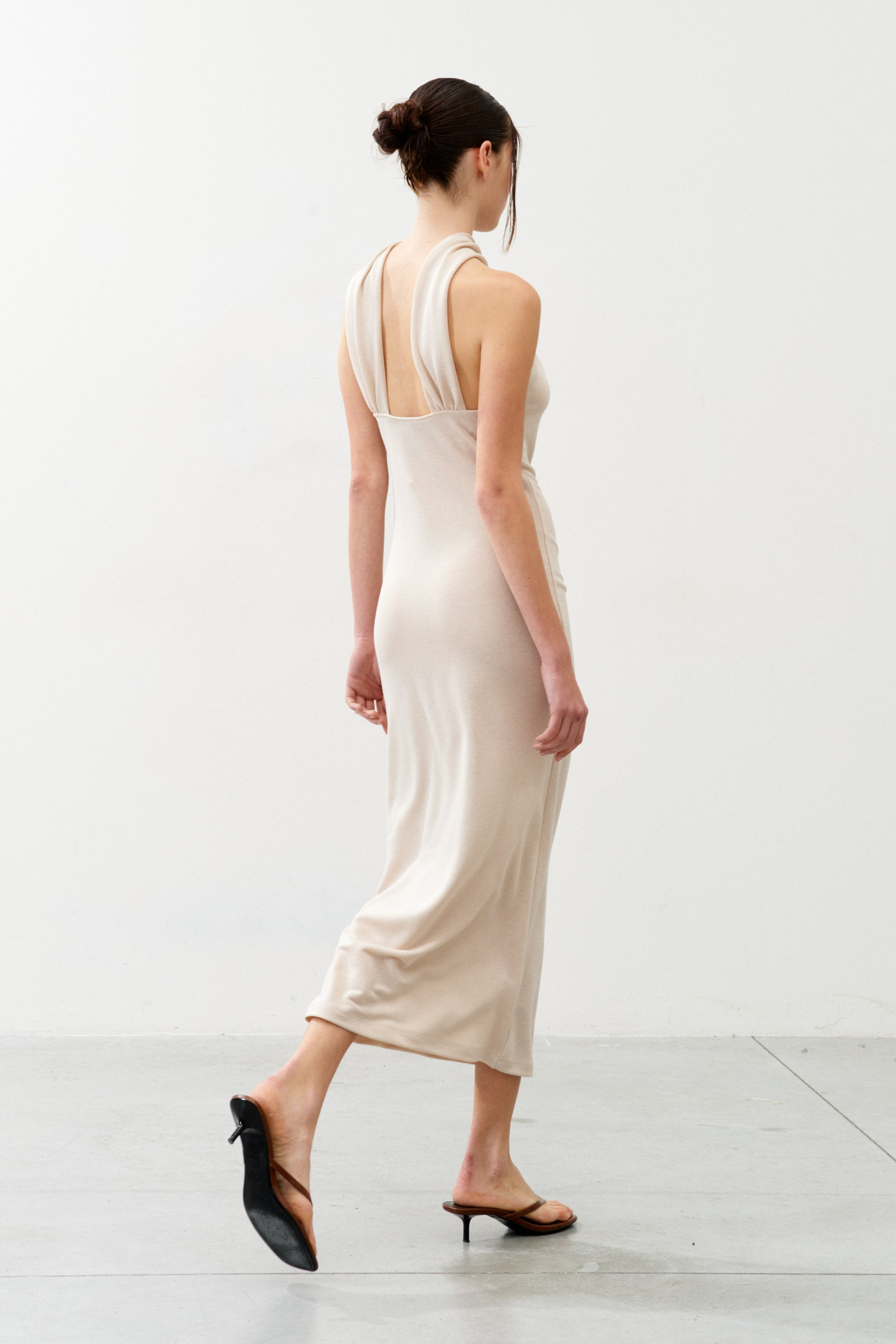 ARIA BEIGE Long Dress