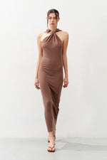 Load image into Gallery viewer, ARIA TAUPE Long Dress
