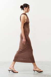 ARIA TAUPE Long Dress