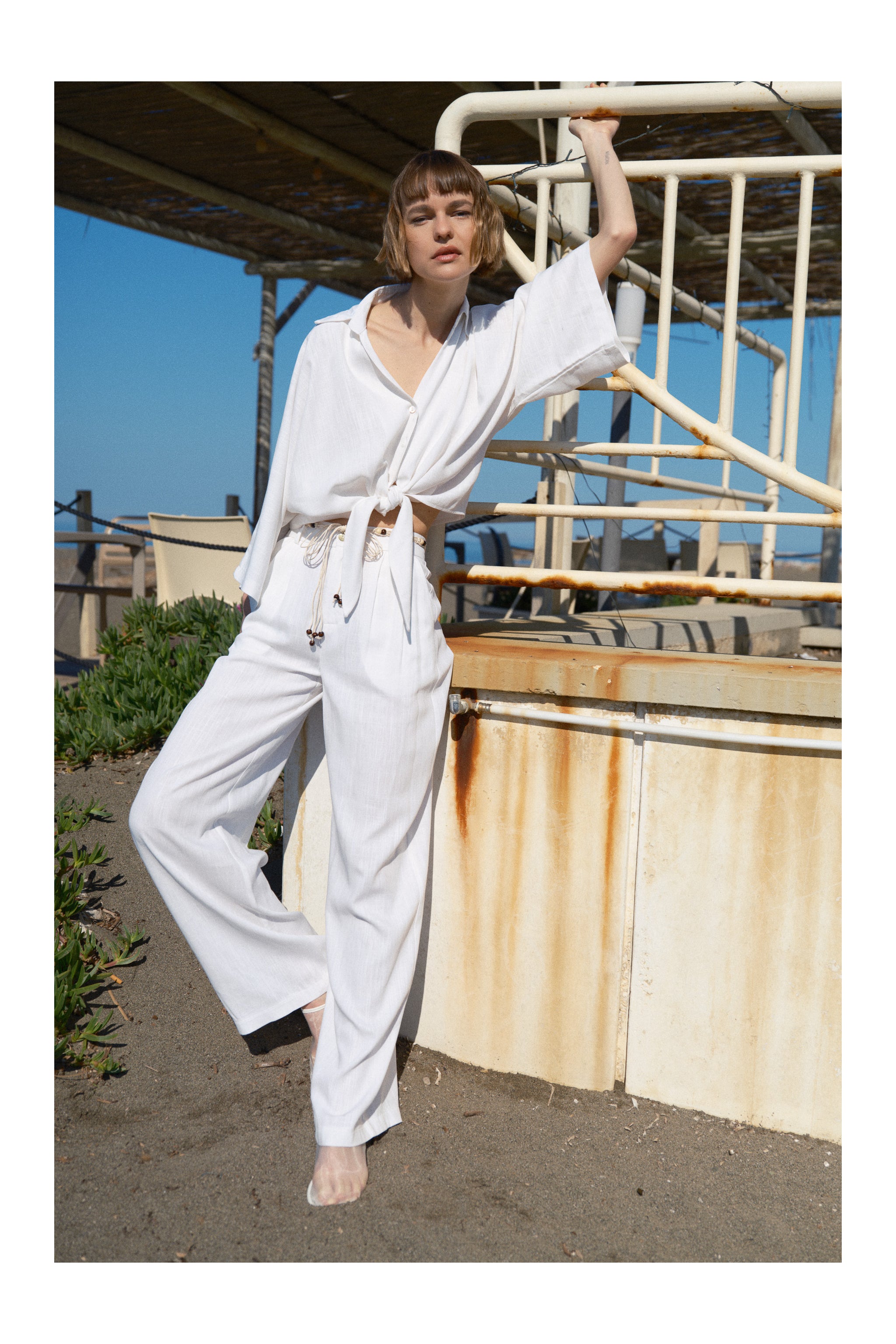 ALTAY WHITE Linen Shirt