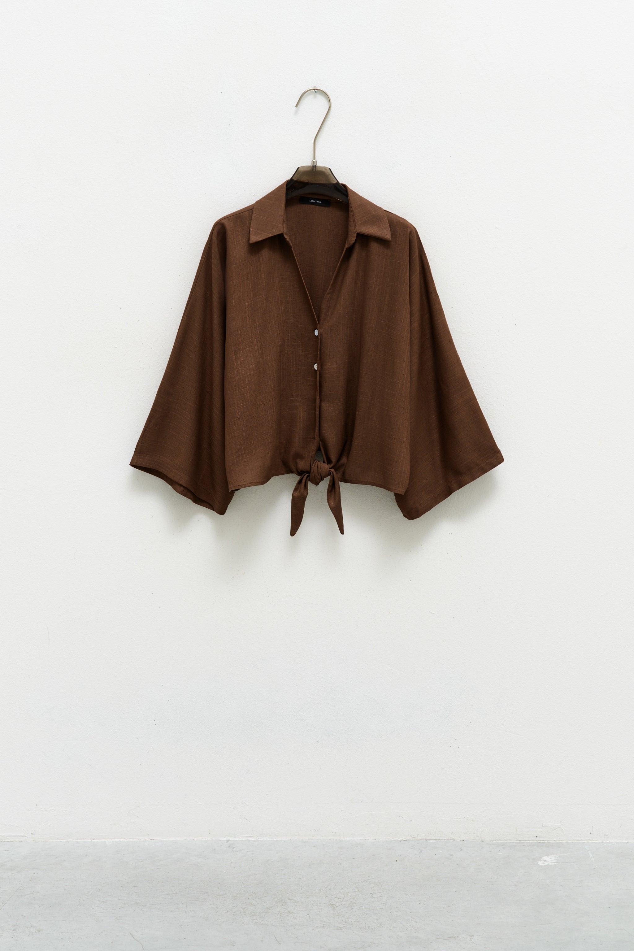 ALTAY BROWN Linen Shirt