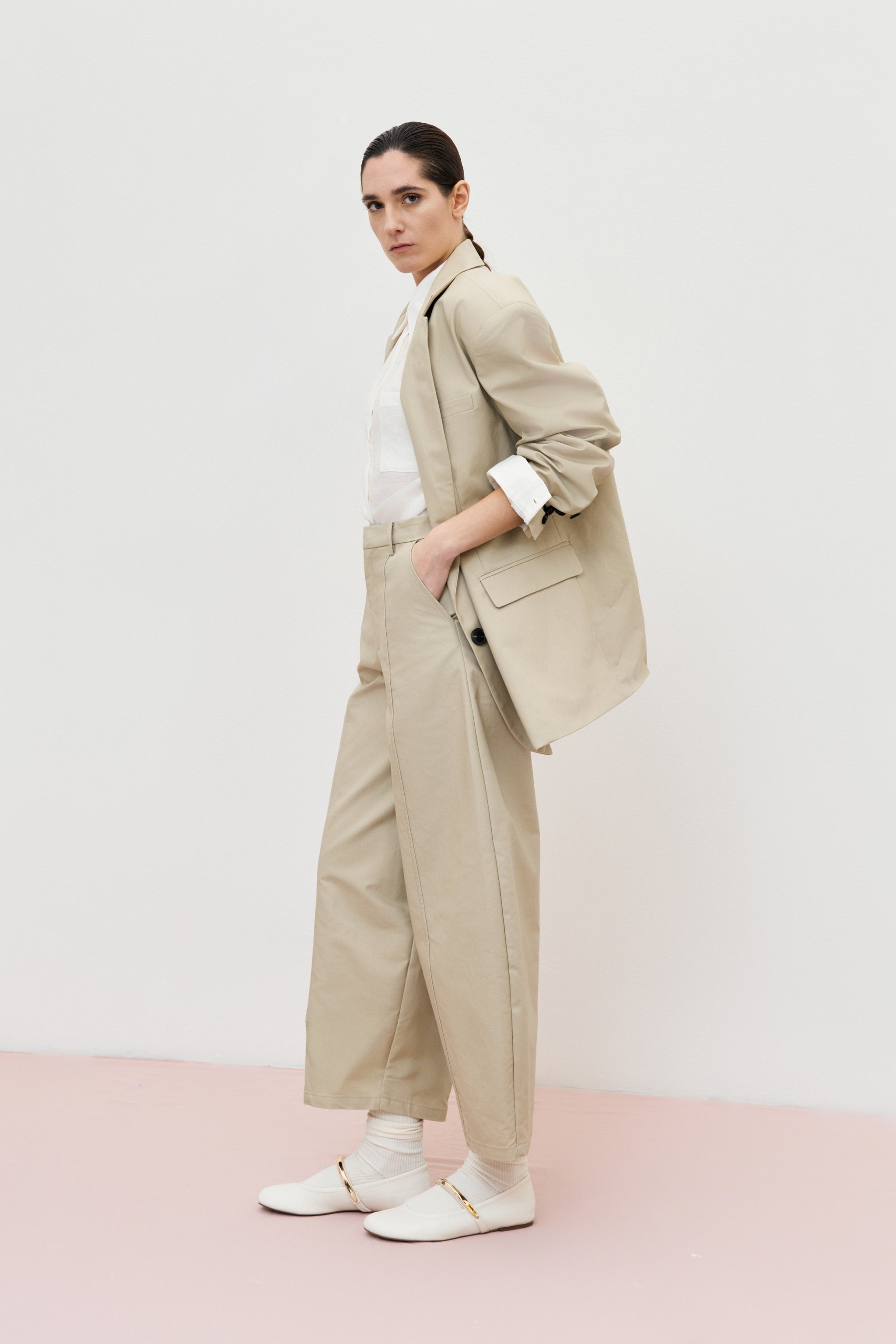 DALILA BEIGE Balloon Pants