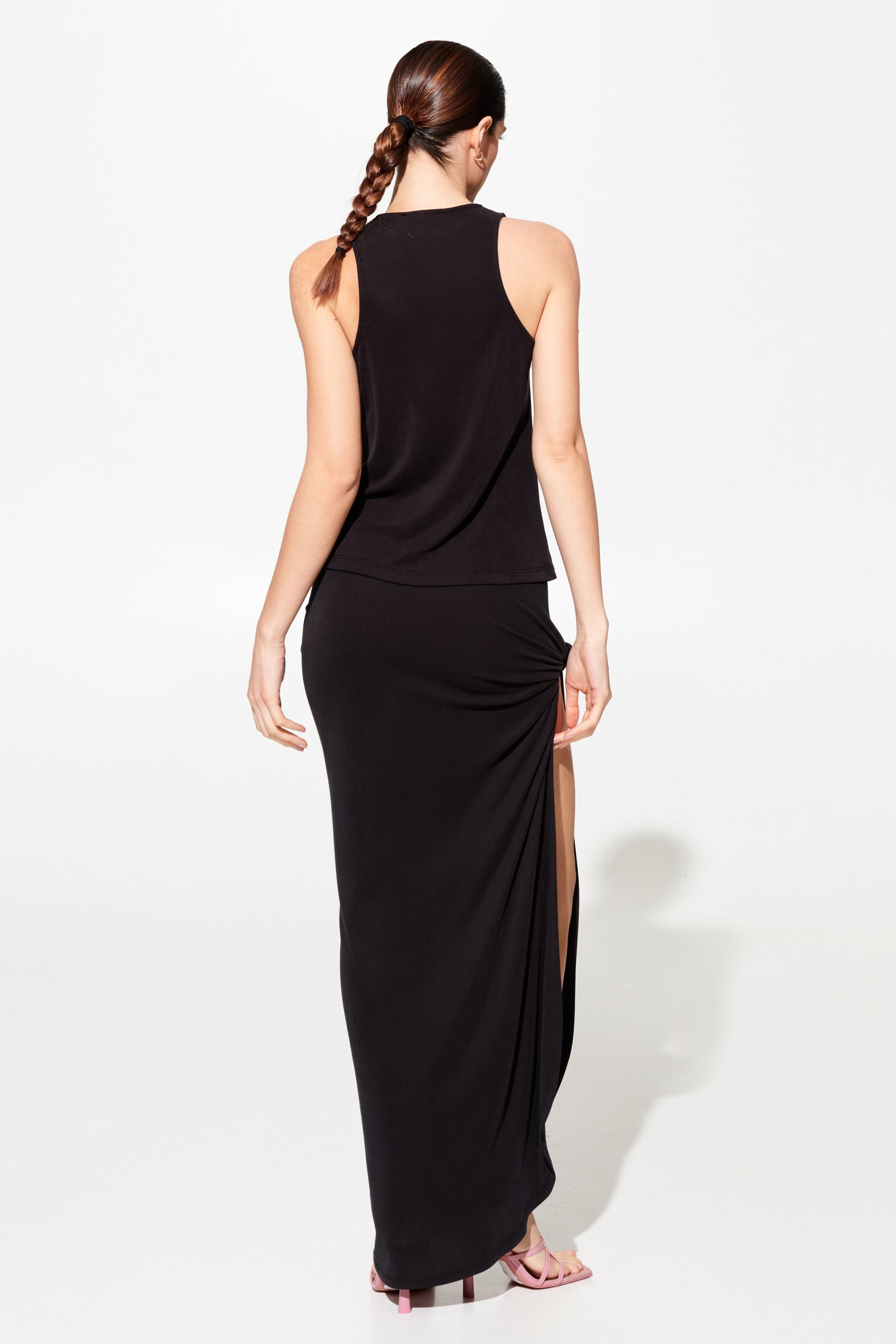 ODELIA BLACK Long Skirt