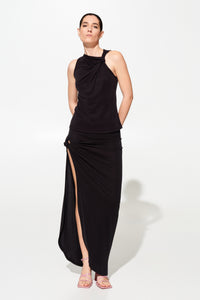 ODELIA BLACK Long Skirt