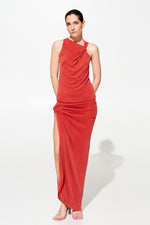 Load image into Gallery viewer, ODELIA POPPY RED Long Skirt
