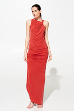 Load image into Gallery viewer, ODELIA POPPY RED Long Skirt
