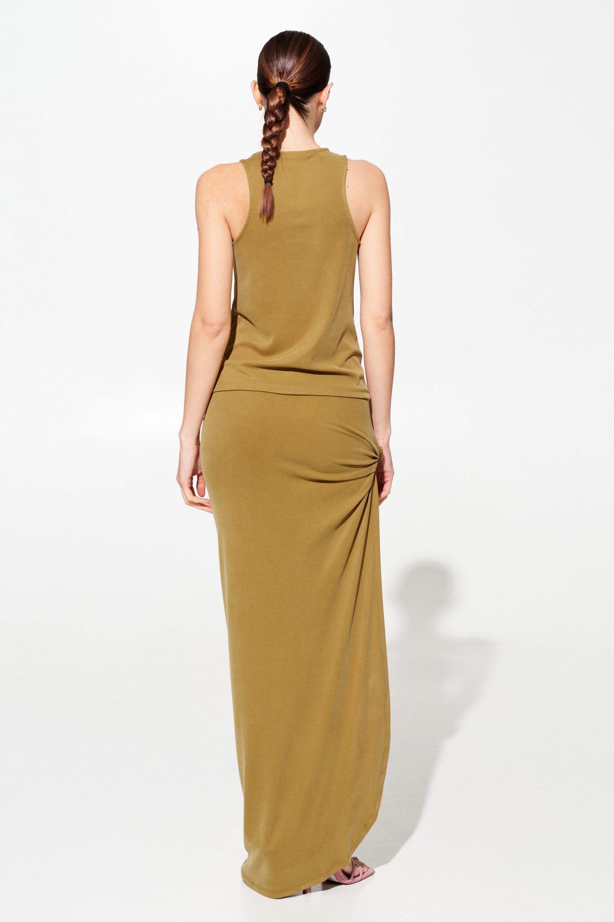 ODELIA CAMEL Long Skirt