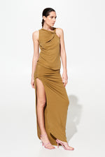 Load image into Gallery viewer, ODELIA CAMEL Long Skirt
