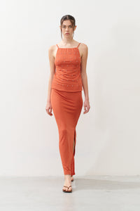 ROSLY RED CLAY Top