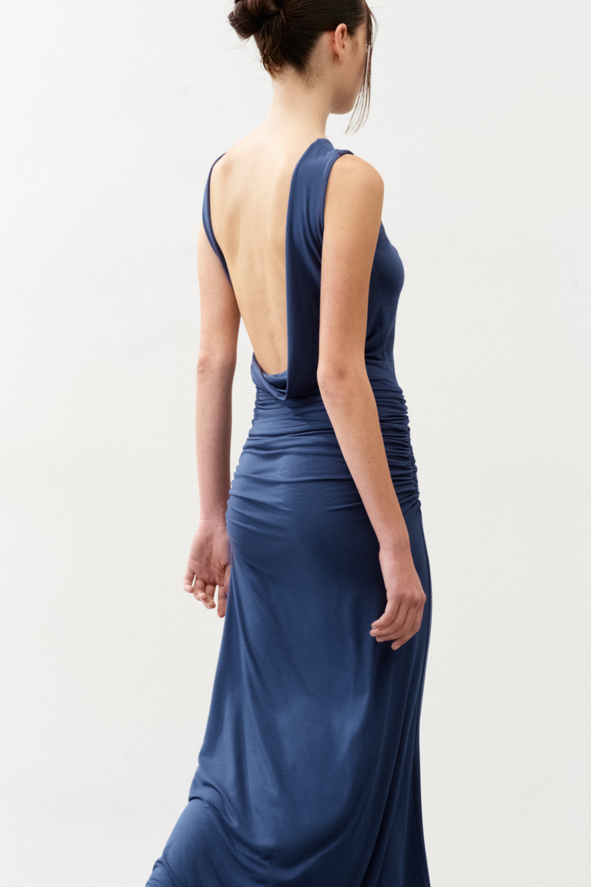 ROLANDE DENIM BLUE Long Dress