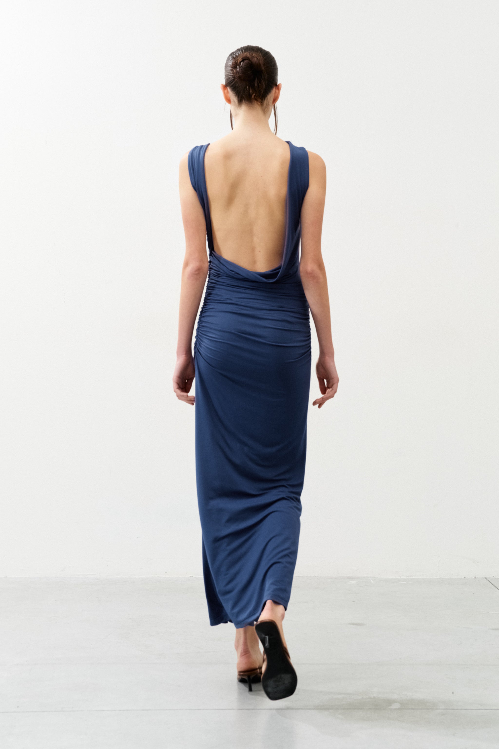 ROLANDE DENIM BLUE Long Dress
