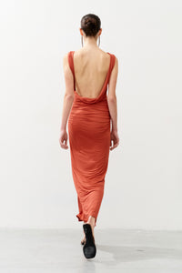 ROLANDE RED CLAY Long Dress